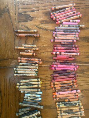 Vintage Crayola Crayons Mixed Discontinued Colors Binney and Smith